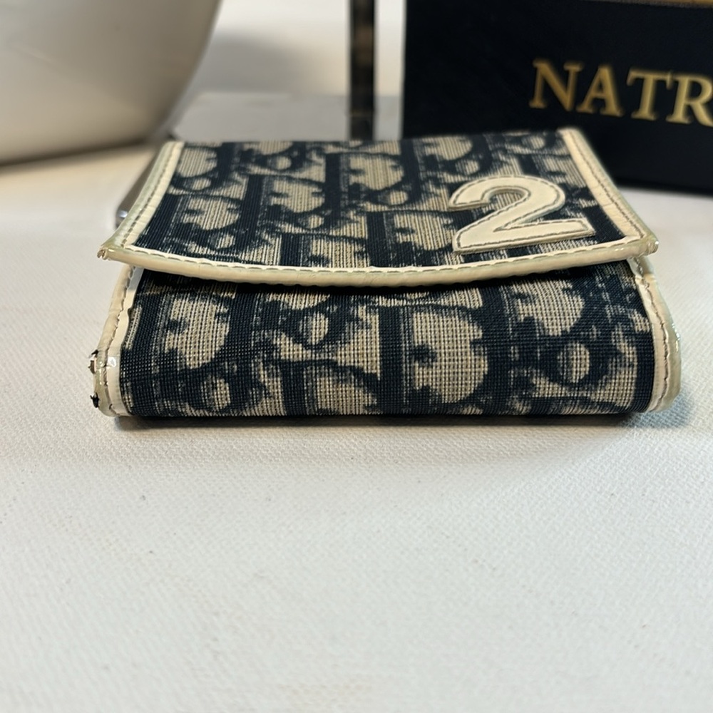 Dior Compact Wallet - Blue & Wht includes authenticity card. - Picture 4 of 16